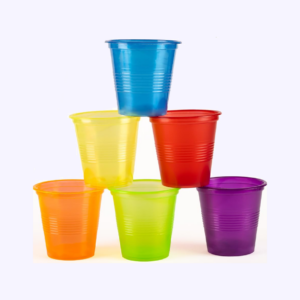 VASOS DE PLASTICO # 2 NEON PAQ 50 PIEZAS